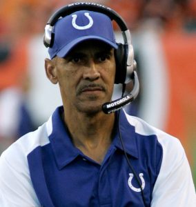 Tony Dungy coach of the Denver Broncos